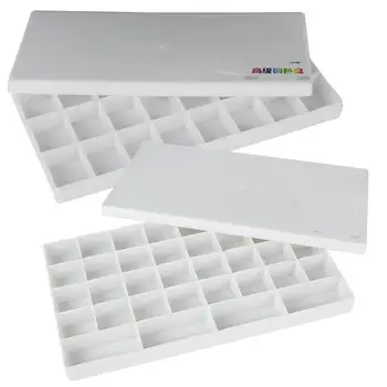 

24/36 grids Square Pigment paint Box Color Mixing Painting Palette for Watecolor Gouache Acrylic