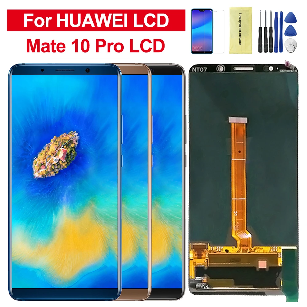 ЖК дисплей 6 0 дюйма для Huawei Mate 10 Pro дигитайзер сенсорный экран стекло в сборе с