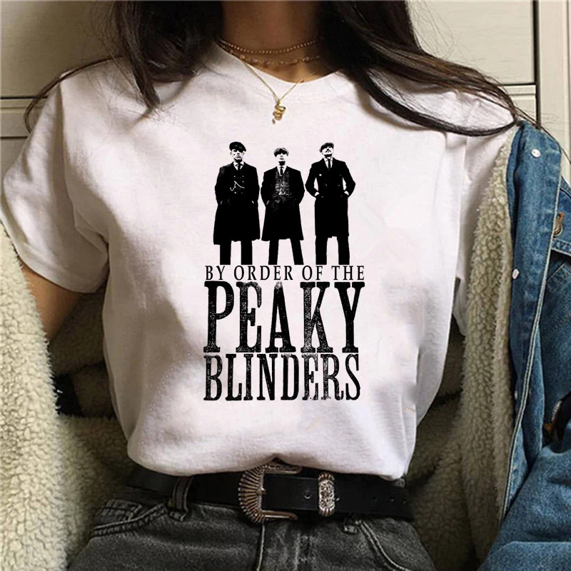 Peaky Blinder футболка Женская Harajuku Ullzang графическая футболка Веселая мультяшная футболка 90s эстетический корейский стиль Топы Футболки женские