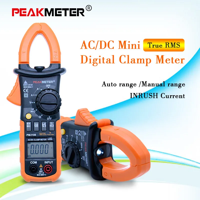 Цифровой мультиметр PEAKMETER PM2108A/PM2108 мини с функцией автоматического