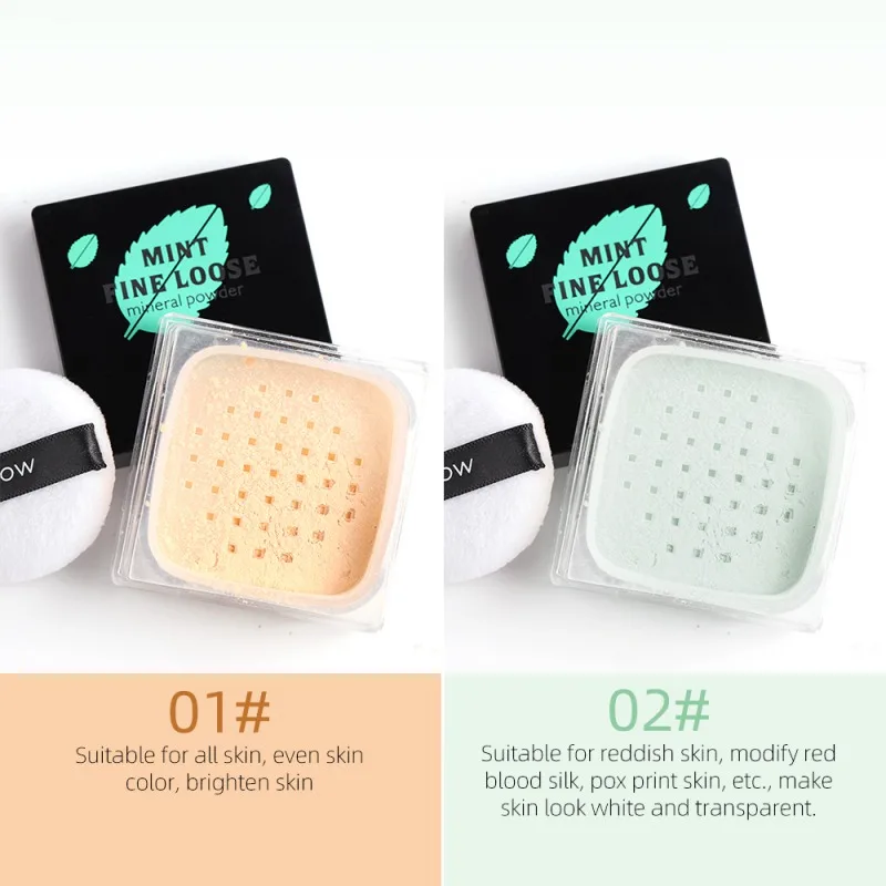 

2019 Even Skin Color Loose Powder Makeup Setting Powder Waterproof Oil-control Brighten Smooth Concealer Makeup Powder
