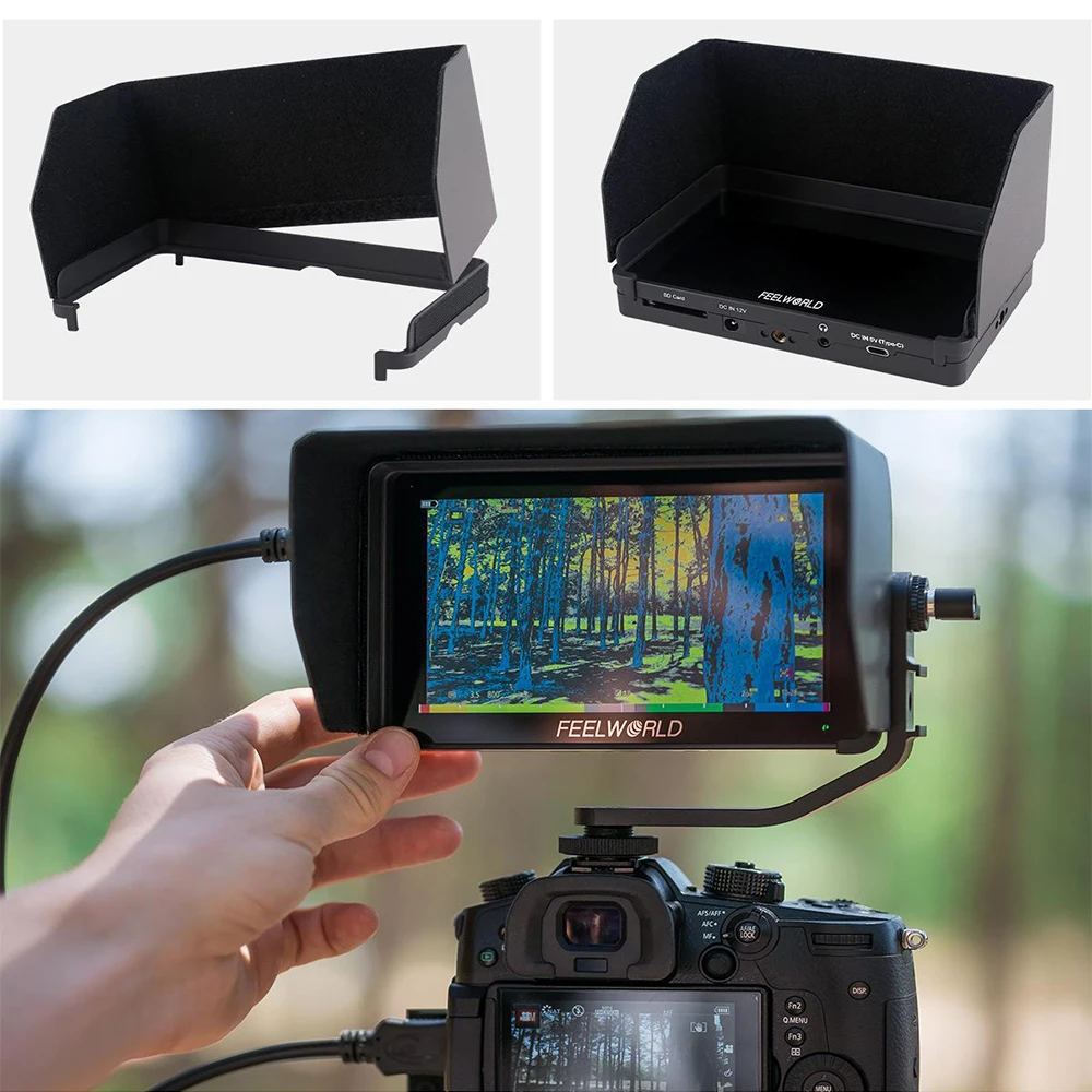 FEELWORLD F6 PLUS 5.5 Inch IPS 3D LUT Touch Screen 4K HDMI Monitor Full HD 1920x1080 Camera Field Monitor for DSLR Video Movie