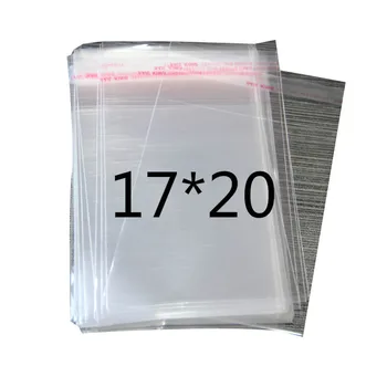 

Clear Resealable Cellophane/BOPP/Poly Bags 17*20cm Transparent Opp cosmetic Bag Packing Plastic Bags Self Adhesive Seal 17*20 cm
