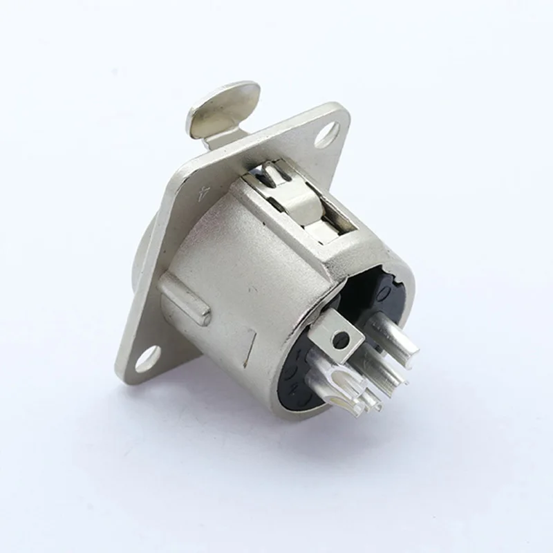 1 шт. XLR 4 контактный разъем для аудиопровода монтажа на панели гнездовой