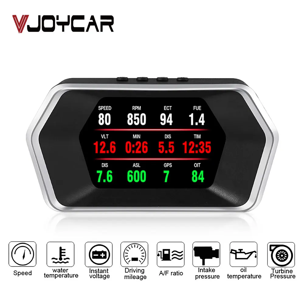 Новейший дисплей с головкой OBD Автомобильная электроника HUD Дисплей P17 OBD2 + GPS