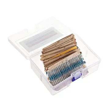 

1460pcs 76 Kinds 1R-1M Value 5% 1/4W Metal Film Resistor Assorted Kit 20pcs Each Value with Plastic Case