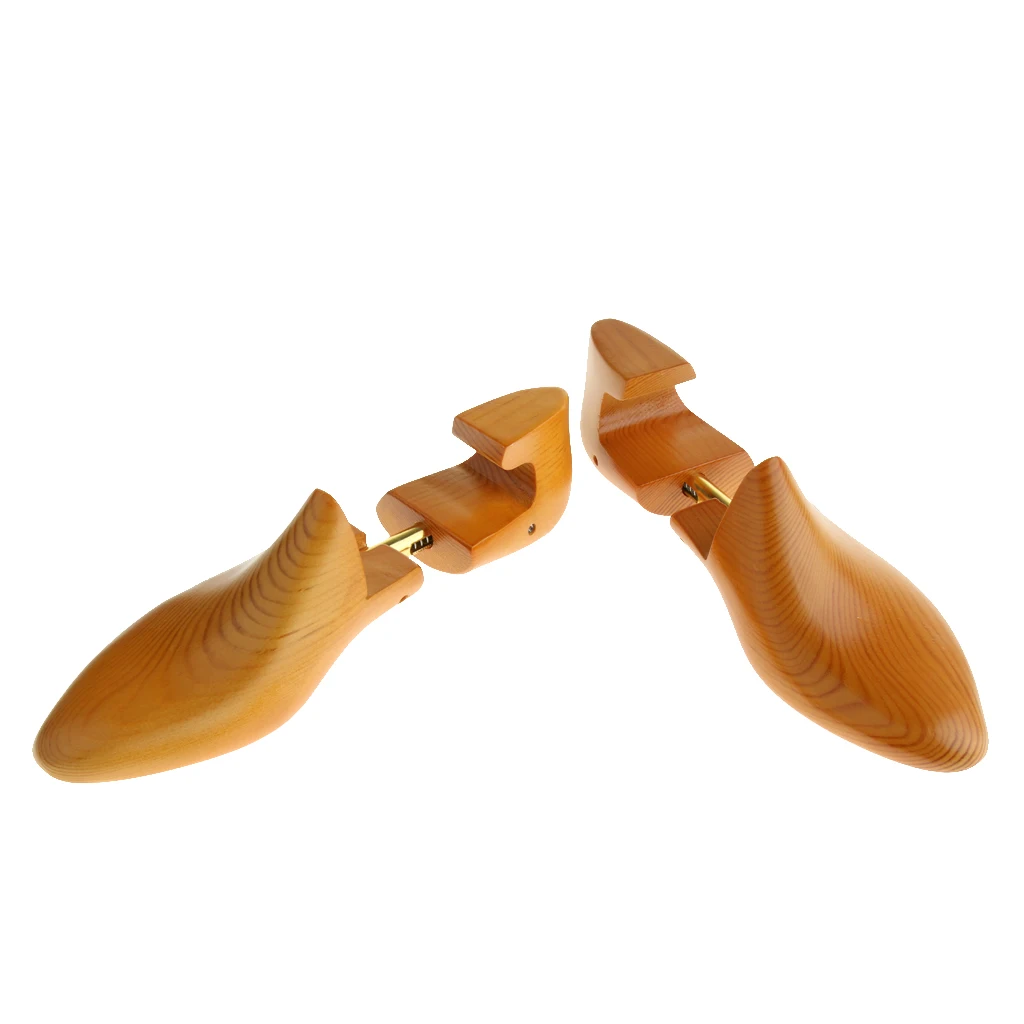 1Pair   Womens   Mens   Adjustable   Cedar   Wood   Shoe   Tree   Holder   Shoe   Shaper   Keeper 