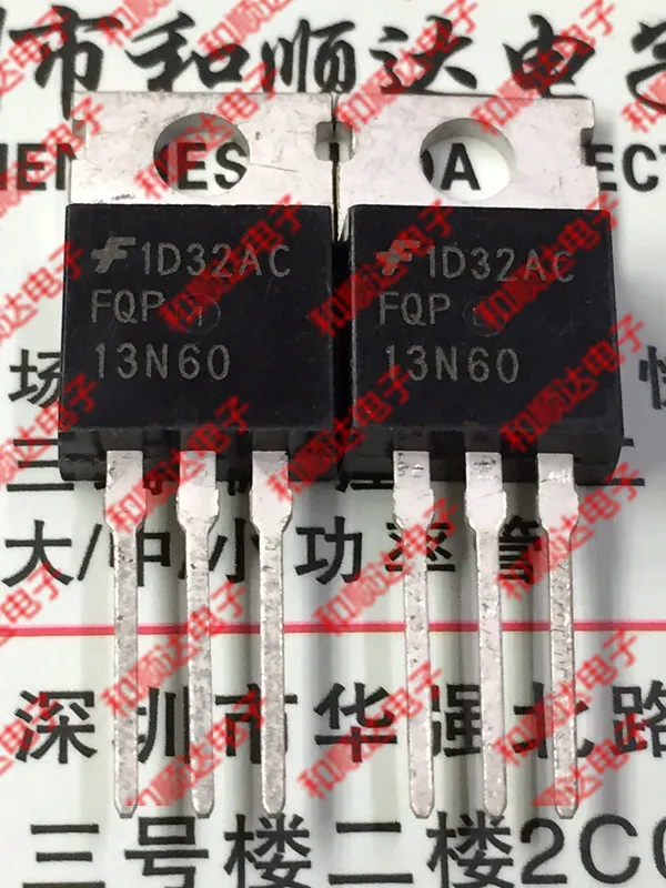 /5 шт/FQP13N60 TO-220 600V 13A