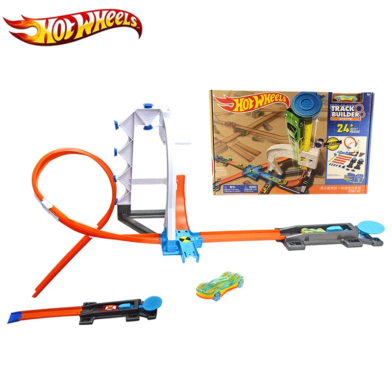 Оригинальная модель Hot wheels 4 в 1 супер трека сборный слот набор приключений для