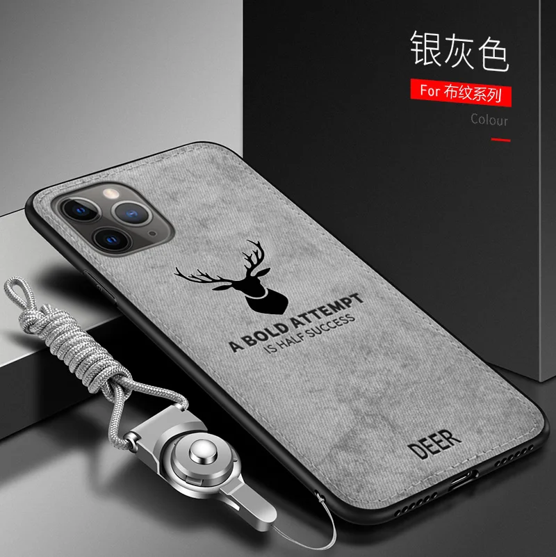 For Apple iphone 12 Pro Max Case Luxury Soft STPU+Hard fabric Deer Protective Back Cover Case for iphone 12 12PRO 12MAX iphone12 iphone 12 pro wallet case