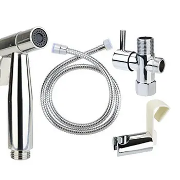 

Handheld Toilet bidet sprayer set Kit Stainless Steel Hand Bidet faucet for Bathroom hand sprayer shower head self cleaning