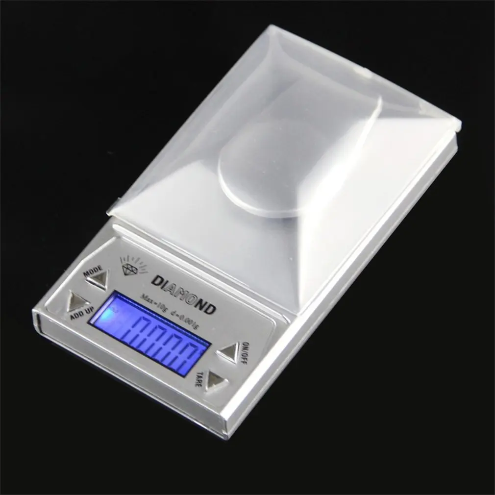 1 шт. Высокая точность 10/50 г 0 001 LCD Цифровые ювелирные весы Lab Gold Herb Balance Синяя