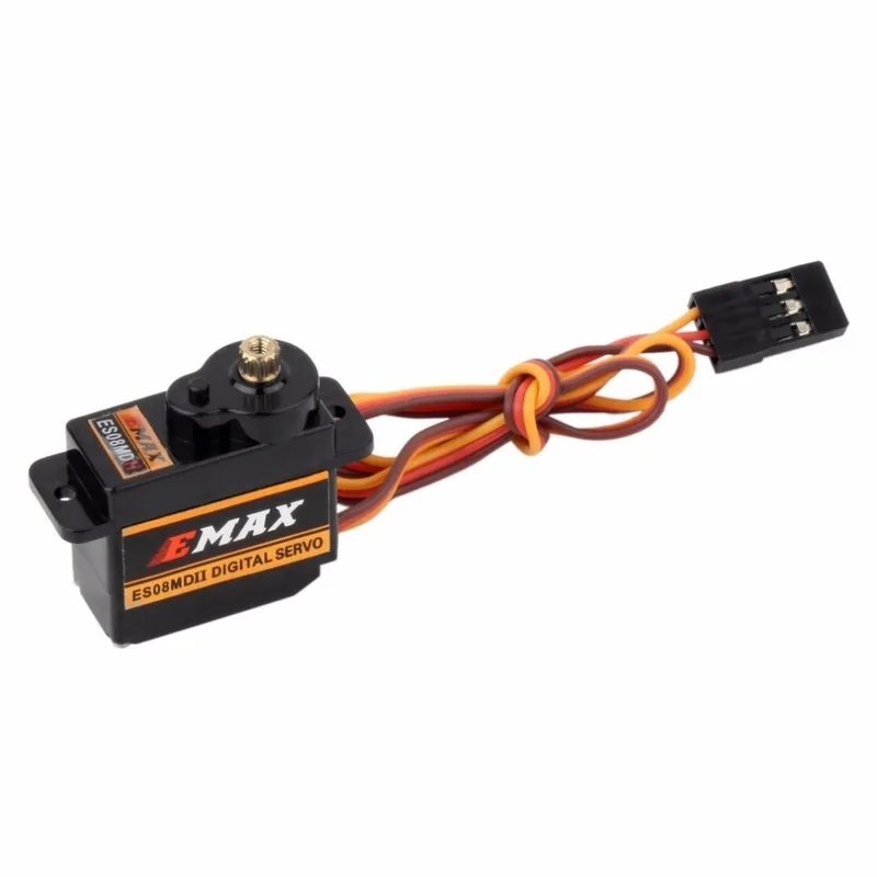 4pcs EMAX ES08MDII ES08MD II Digital Servo 12g/ 2.4kg/ High-speed Mini Metal Gear