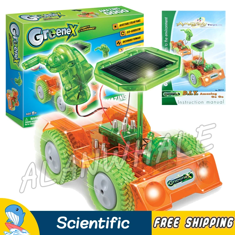 Экологический генератор экспериментов солнечной энергии для машин и других транспортных средств, альтернативная энергия, scientificial Kit, для мальчиков, Детская модель, строительные игрушки