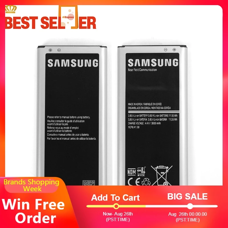 Замена телефон Батарея EB-BN915BBE для samsung GALAXY Note Edge N9150 N915K N915L N915FY N915D N915F N915S G9006V SM-N915G Fr