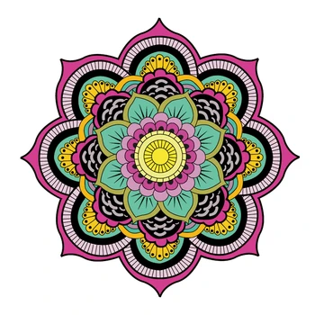 

Car Sticker 3D Colorful Mandala Flower Cartoon styling Automobiles Motorcycles Exterior Accessories Vinyl Decals,18cm*18cm