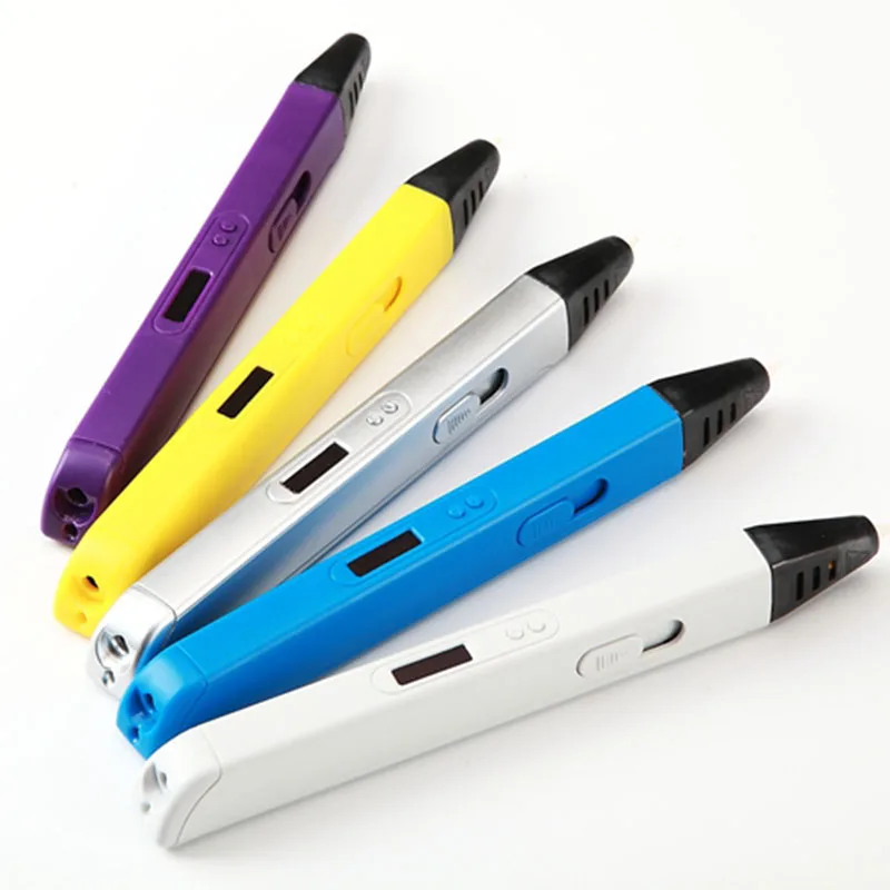 100 м ABS/PLA DIY 3D Ручка светодиодный экран, usb зарядка 3D печать Ручка+ 100 м нити креативная игрушка подарок для детей дизайн