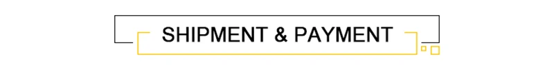 shipping and payment