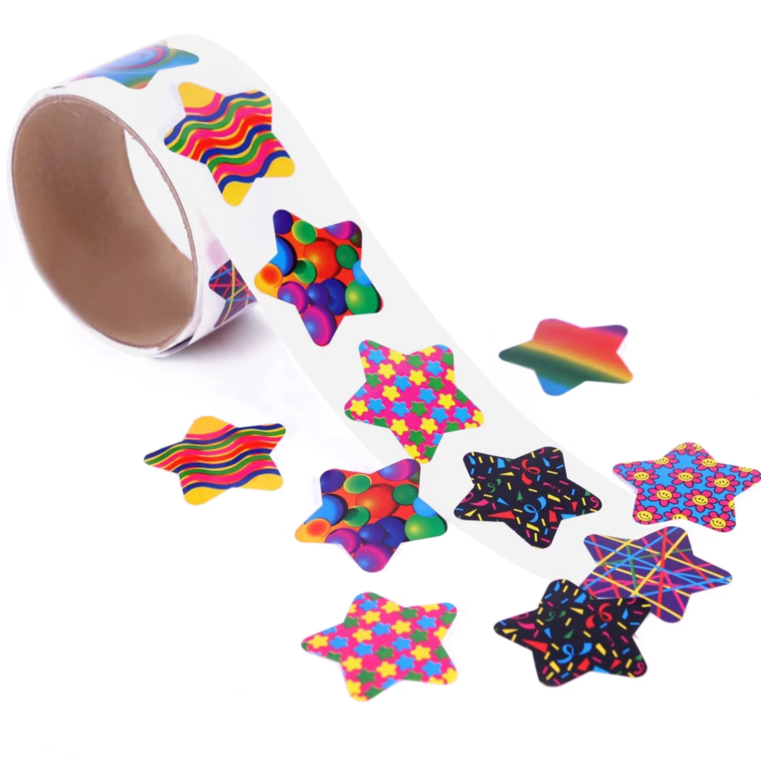 Pentagram Shaped 100 шт печать клей запечатывание этикеток наклейки ярлыки для стаканчики для вечеринки, подарков Конфеты Печенье; продукты питания сумка коробка конверт ручной работы украшения - Цвет: Pentagram Shaped