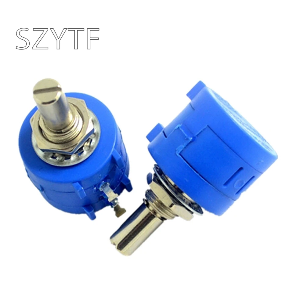 5 pces 3590s-2-103l 1k 2k 5k 10k 20k 50k 100k 100r 200r 500r precisão multi-turn potenciômetro qualidade resistor ajustável