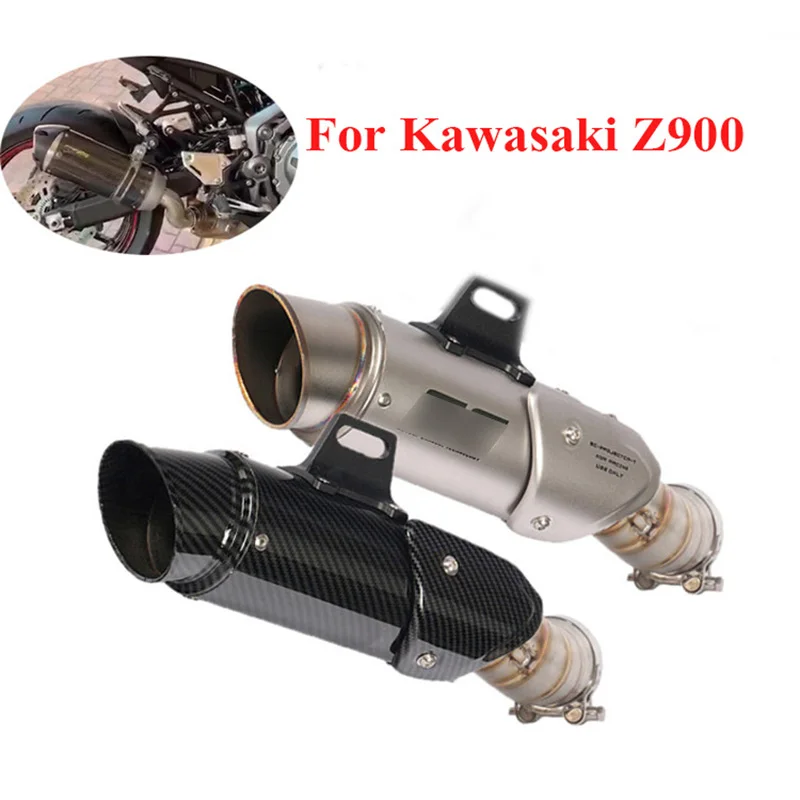 

Motorcycle Exhaust Z900 Muffler Silencer Tip Escape Connect Link Pipe Middle Mid Tube for Kawasaki Z900