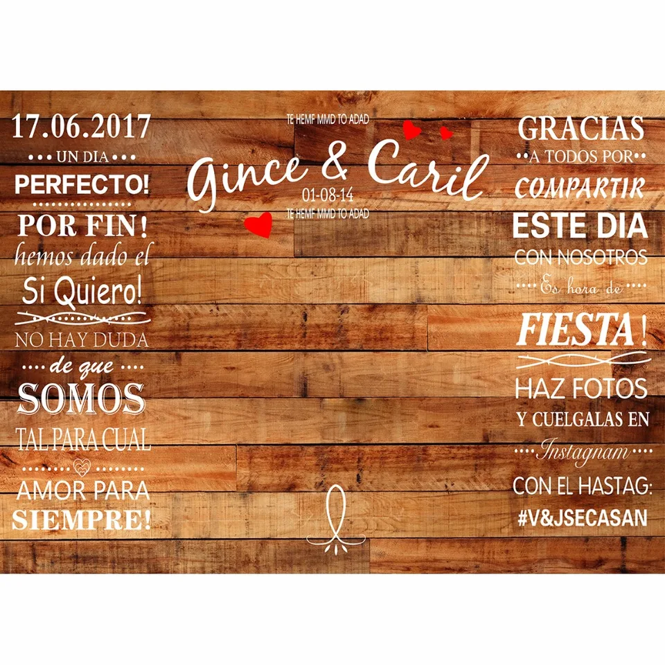 Allenjoy Wedding Background Custom Chalk Party Wood Backdrop Photocall Photobooth Diy Photo Stuido Love Photophone Vinyl Banner Background Aliexpress