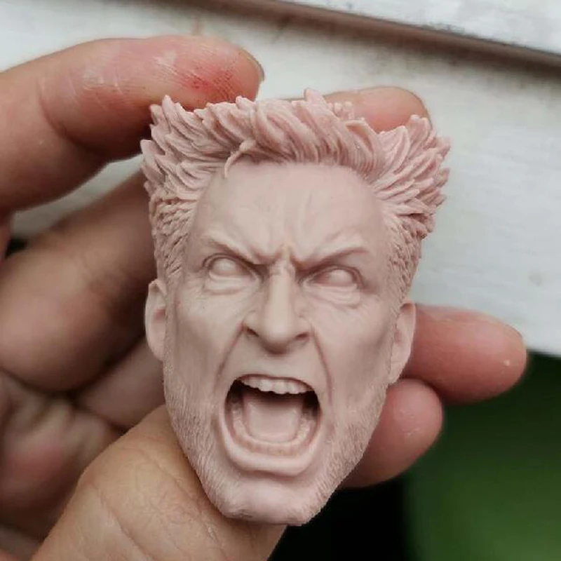 Хит продаж 1/6 голова Hugh Jackman Howl Неокрашенная подходит для фигуры 12 дюймов | Игрушки