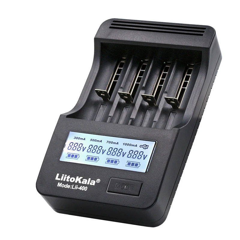 Liitokala Lii500 LCD Battery Charger, Charging 18650 18350 18500 16340 10440 14500 26650 1.2V AA AAA NiMH Battery