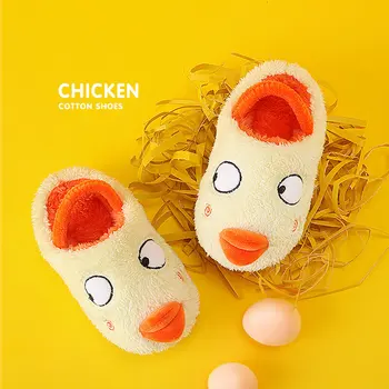 

2020 NEW Toddler Slippers Kids Winter Thickening Boys Girls Fashion Shoes Warm Cute Animal Home Slipper Kids Hotel Slippers