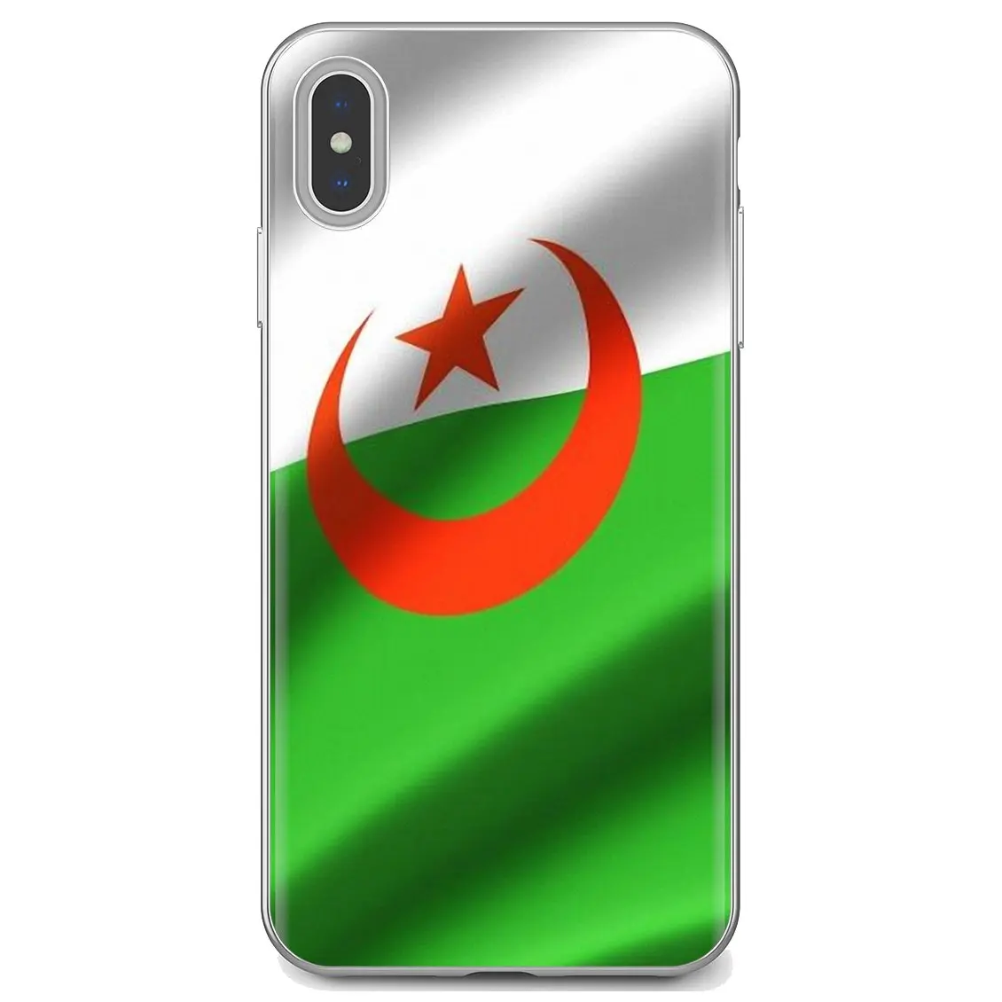 For Huawei Y6 Y5 2019 For Xiaomi Redmi Note 4 5 6 7 8 Pro Mi A1 A2 A3 6X 5X 7A Algeria Algerian Flag DZ Banner Silicone Case 