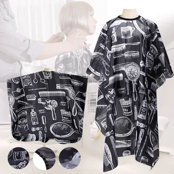 

Waterproof Haircut Cape Cloth Cutting Hair Pattern Salon Barber Cape Hairdressing Hairdresser Apron Wrap Gown Tools Barber AP5
