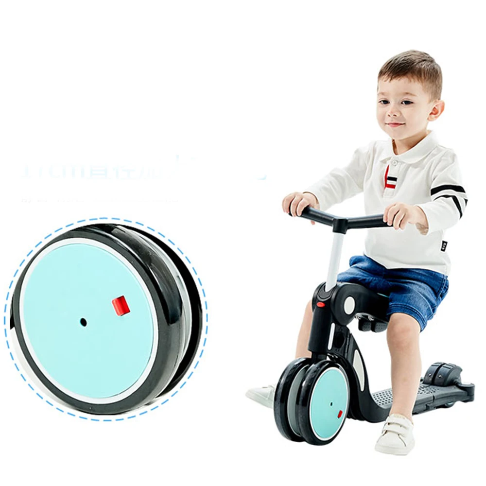 Детский трехколесный велосипед-скутер 5 в 1, многофункциональный трехколесный велосипед, игрушечный ходунки для детей от 1 до 8 лет