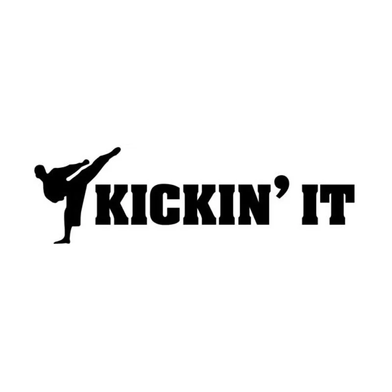 Наклейка для каратэ s Kickin'It модная забавная виниловая наклейка на окно автомобильный ноутбук мотоциклетная наклейка C5-1158 14,8 см* 4,5 см