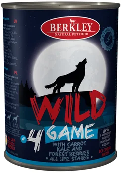 

BERKLEY BERKLEY № 4 WILD GAME for dogs and puppies with game, carrots, cabbage, berries 400g