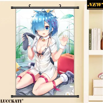 

Re Zero Re:Zero Kara Hajimeru Isekai Seikatsu Rezero Rem ram sexy loli cameltoe cartoon anime wall scroll canvas painting poster