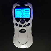 

English Key Dual Input Electrical Stimulator Full Body Relax Muscle Massager,Pulse Tens Acupuncture Therapy+20 Pads
