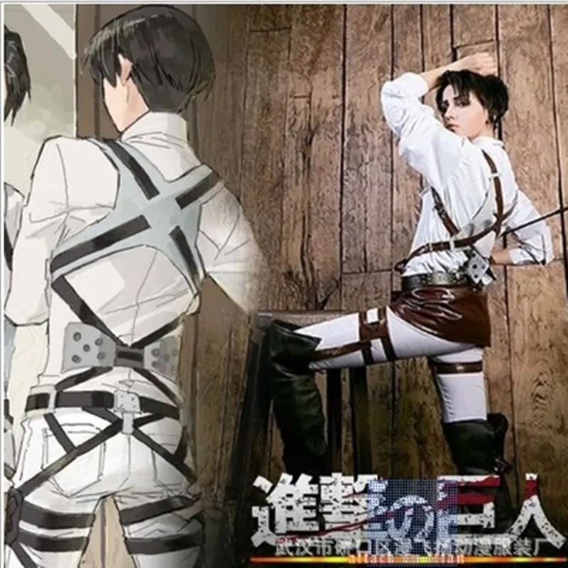 Attack On Titan Anime Cosplay Halloween Cosplay Costume For Adult Adjustable Belt Sets Heroic Corps Harness Belt Straps