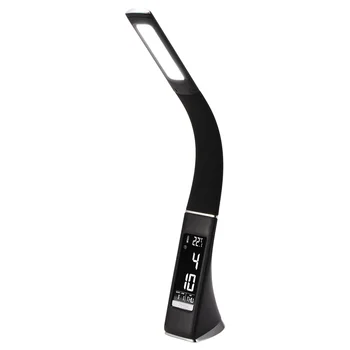 

Modern Business Led Office Desk Lamp Foldable Touch Dimmable Rechargeable Reading Light With Calendar Temperature Alarm Clock