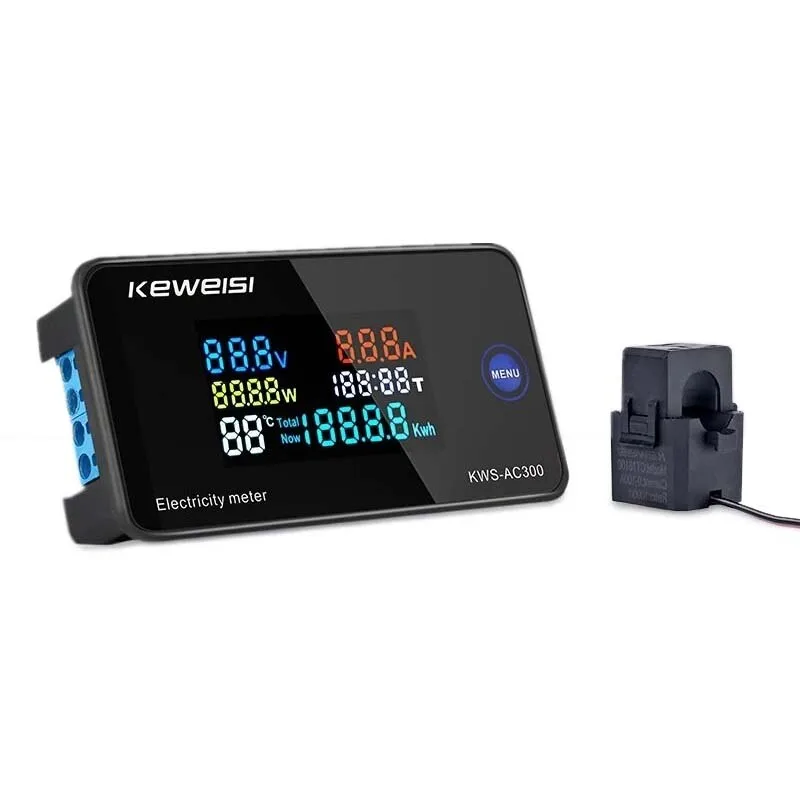 KEWEISI AC 50300V 10A/100A Digital Electricity Meter Voltmeter Ammeter