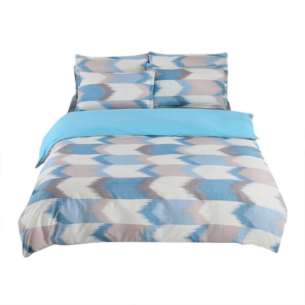 

Classic Bedding set BedBedding Geometric Lattice Plain Quilt Cover Pillowcase Without Sheet Modern Style bedspread bed cover