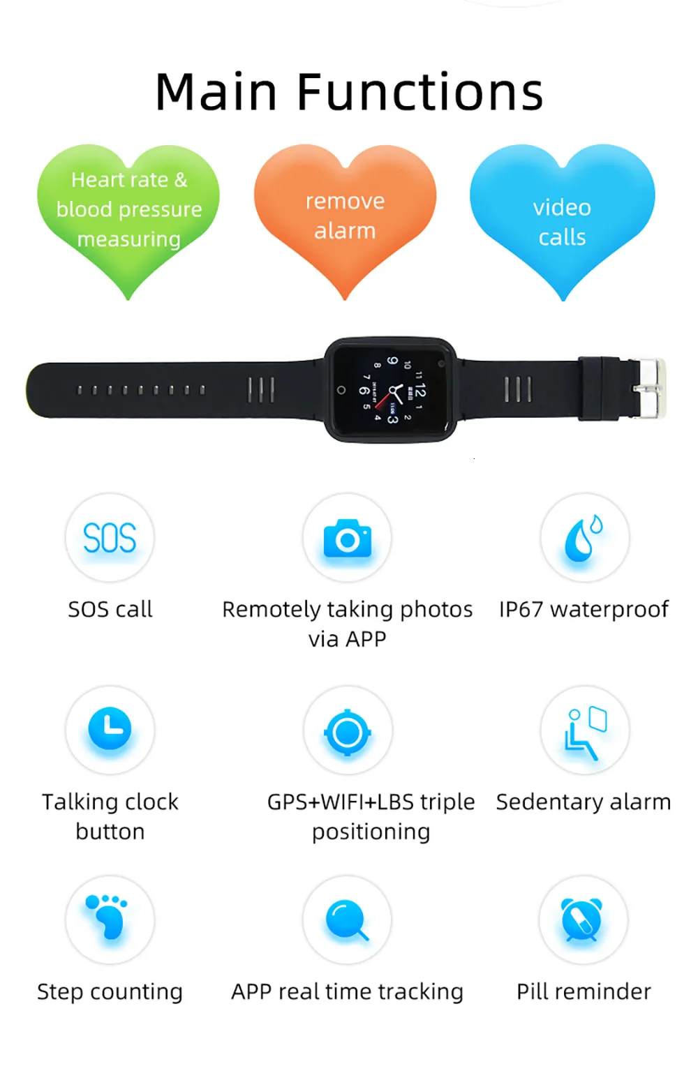 Очень Водонепроницаемый 4G LTE Детский gps трекер Смарт gps часы камера фонарик SOS расположение вызова детские часы позиционирование телефон