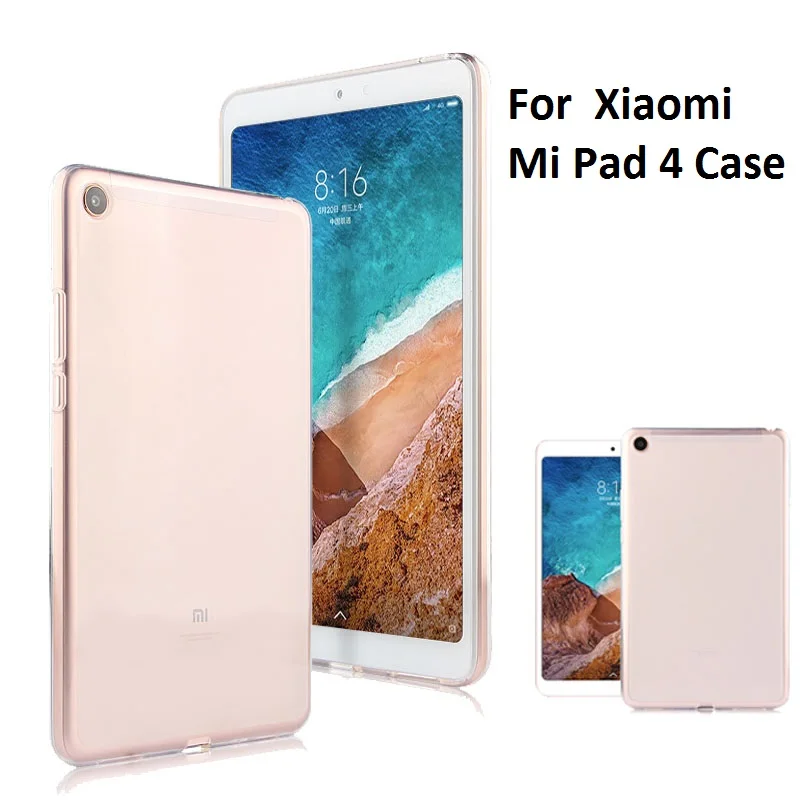 Ultra-thin Transparent Soft TPU Case For Xiaomi Mi Pad 1 2 3 4 Silicon Clear Funda Plus Cover | Компьютеры и офис