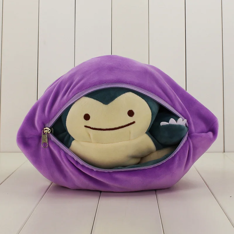 32 см плюшевый Ditto двусторонний Metamon Charmander Squirtle Bulbasaur Lapras Snorlax Gengar мягкая подушка Clefair Рождественский подарок для детей