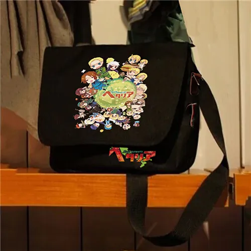 MeanCat Axis power сумка на плечо для мальчиков и девочек Bookbag Hetalia - Цвет: B