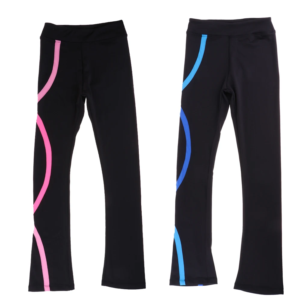 Girls Women Ice Figure Skating Dress Practice Pants Trousers Skate Dressing Tights Leggings Skating Pants Outfit