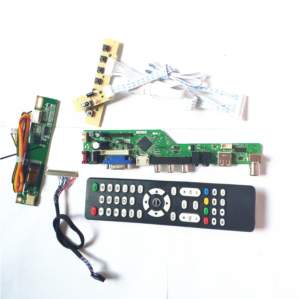 Для N150X3-L07/L08 HDMI-совместимая VGA USB AV RF клавиатура + пульт инвертор TV53 плата привода
