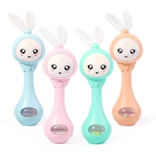 

Cute Baby Toy Hand Bell Baby Cute Music Rabbit Rattles Children Cute Hand Ring Bells Early Education Educational Toys