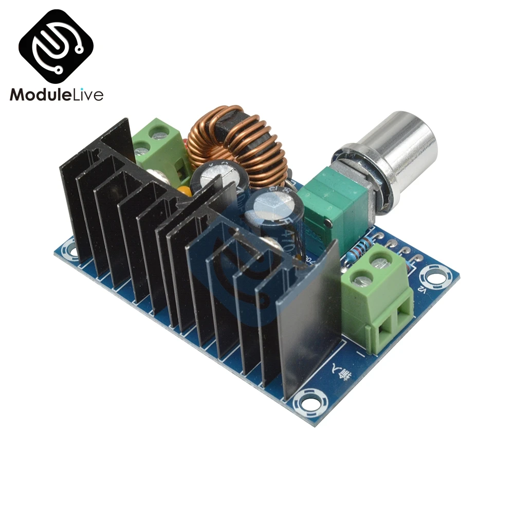 XH M401 DC понижающий преобразователь модуль питания XL4016E1 PWM регулируемый от 4 40 В до 1