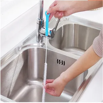 

Kitchen Gadgets Sewer Cleaning Brush Bendable Sink Pipeline Hair Cleaning Removal Drain Cleaners Bathroom Kitchen Accessories