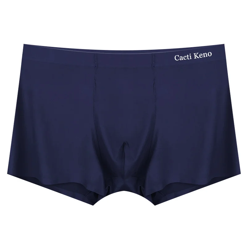 Sexy men underwear Boxer shorts Ice silk u convex soft sexy kilot male men's underpants 3pcs Gay underwear